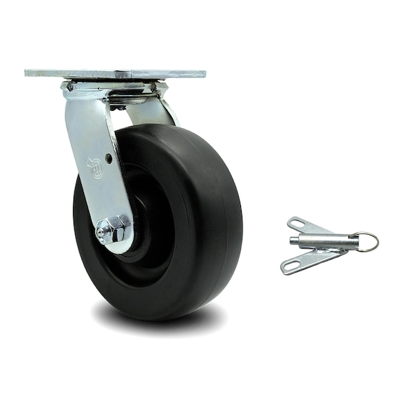 6 Inch Polyolefin Swivel Caster with Ball Bearing and Swivel Lock